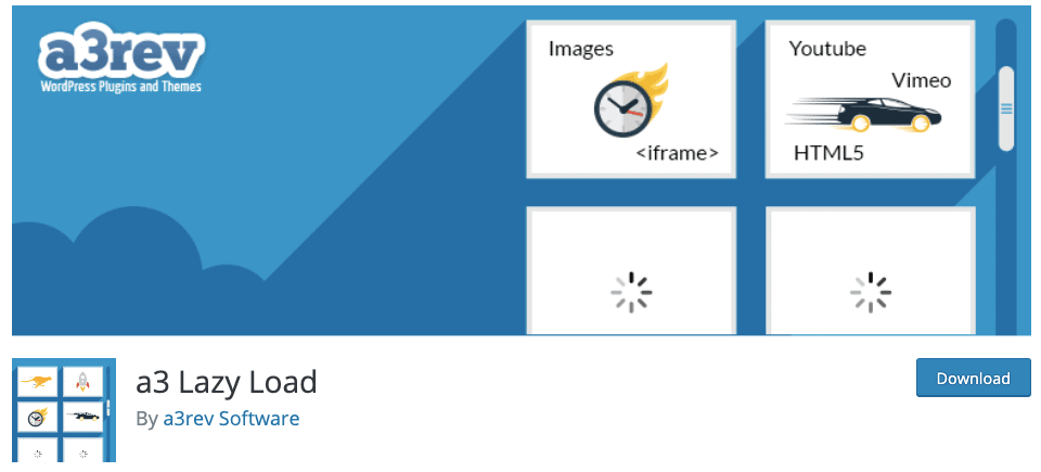 a3 Lazy Load WP Plugin