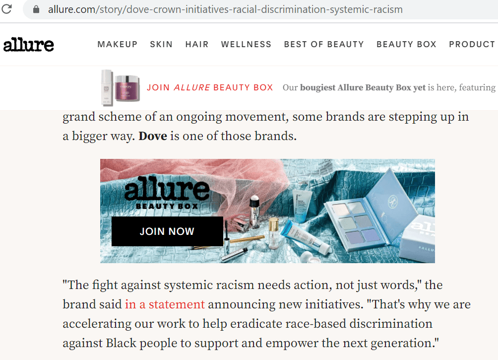 Allure article