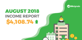 Income Report for August 2018: How I Made $4108.74 Last Month