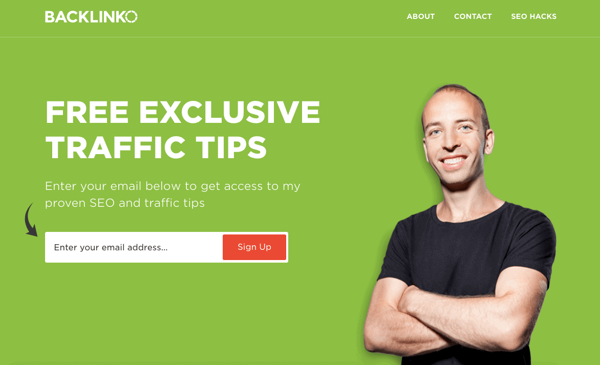 Backlinko Landing Page