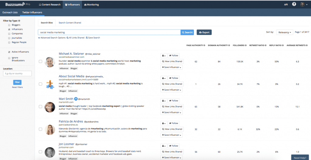 Buzzsumo Pro - Link Building Tools