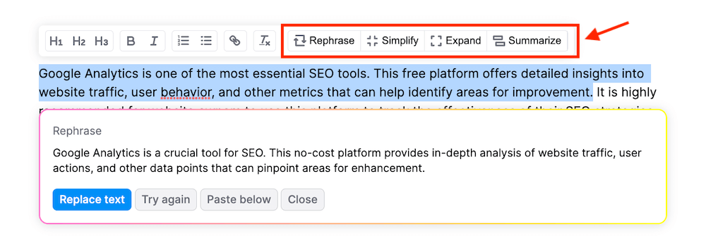 ContentShake - AI Features