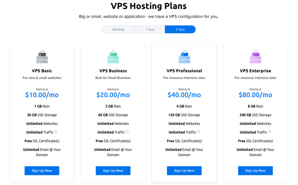 DreamHost VPS Hosting Plans