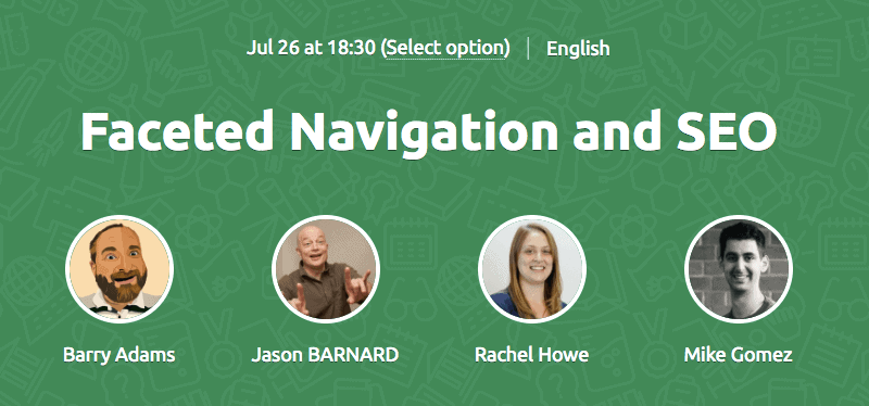 Faceted Navigation SEO Webinar