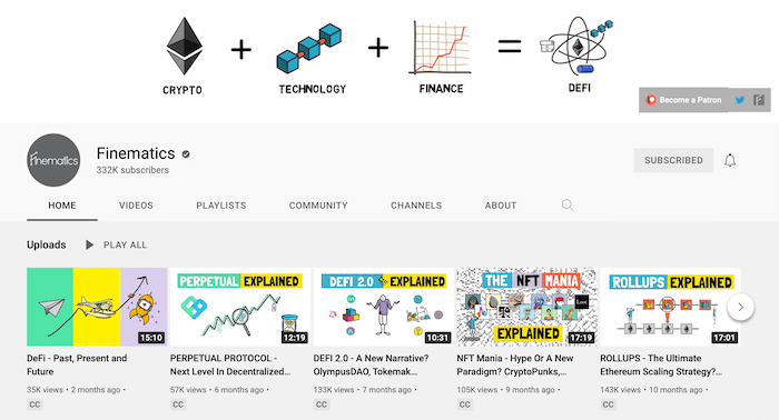 Finematics YouTube Channel