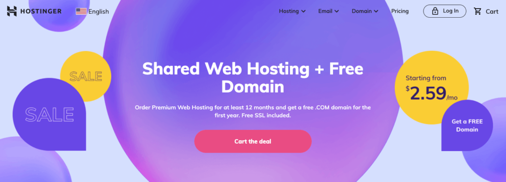 Hostinger Web Hosting - Best Web Hosting Plans for Bloggers