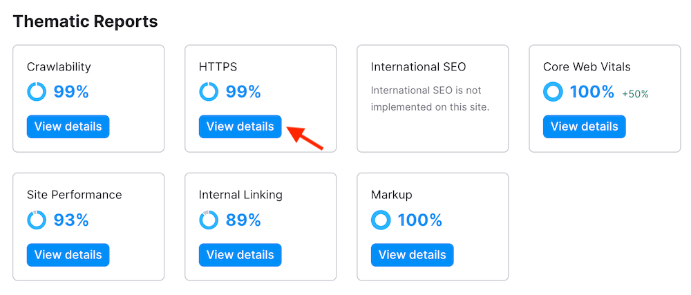 HTTPS Report - Semrush