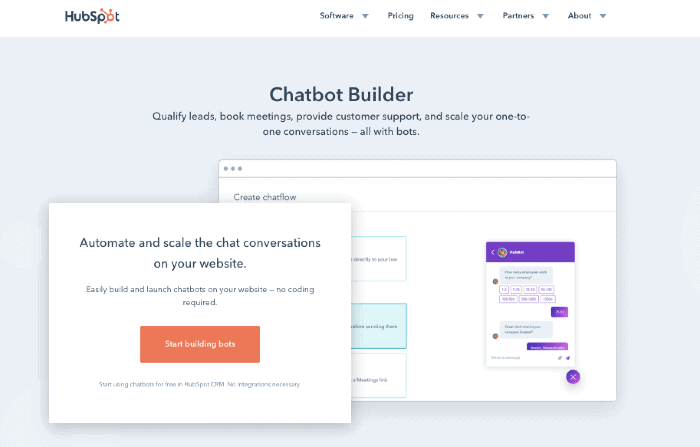 HubSpot's Chatbot Builder