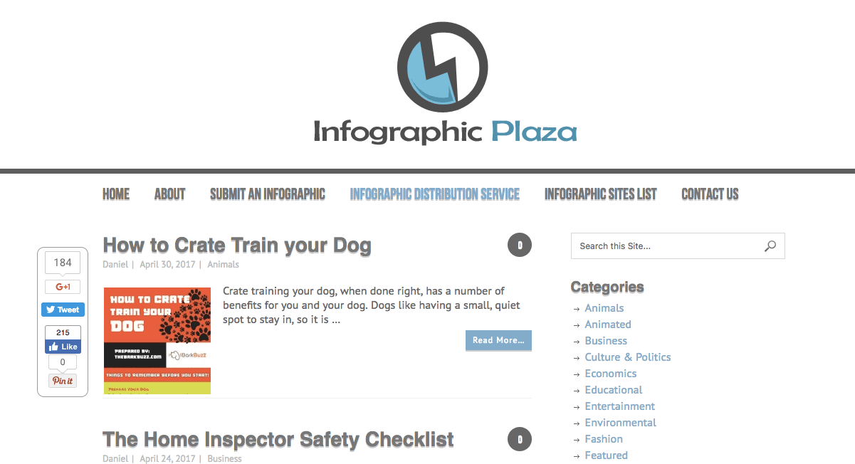 Infographic Submission Sites: Infographic Plaza is an infographic blog that showcases great infographics, cool infographic ideas and infographic inspiration.