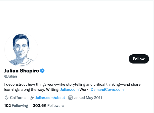 Julian Shapiro on Twitter
