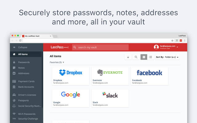 LastPass Chrome Extension