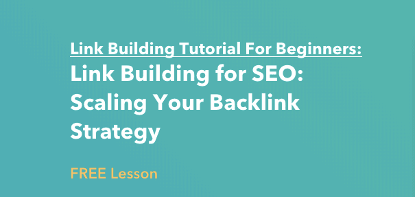 Link Building Lesson by HubSpot