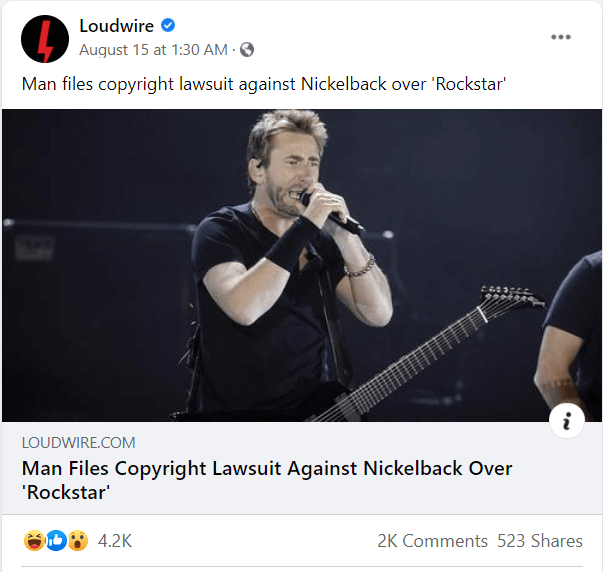 Loudwire FB post