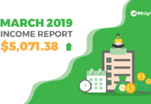 March 2019 Income Report - 99signals