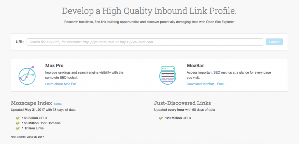 Moz Open Site Explorer - Must-Have Link Building Tools