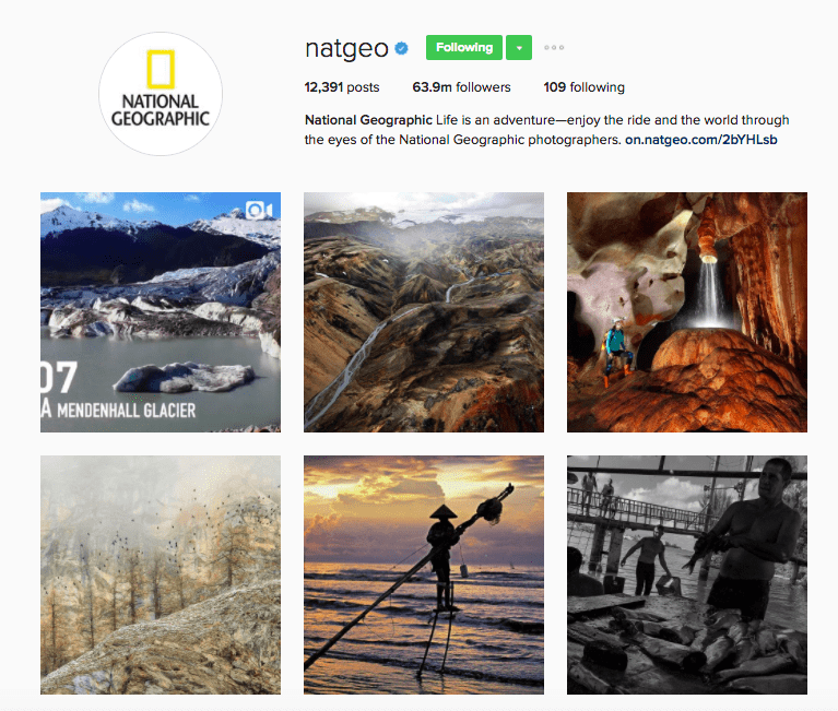 Best Brands on Instagram - NatGeo