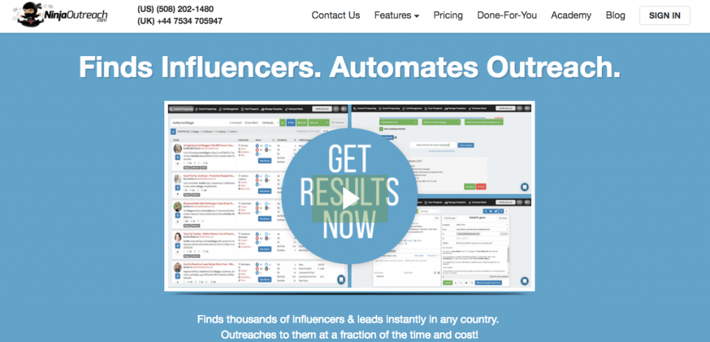 Ninja Outreach - Best SEO Tools for Startups