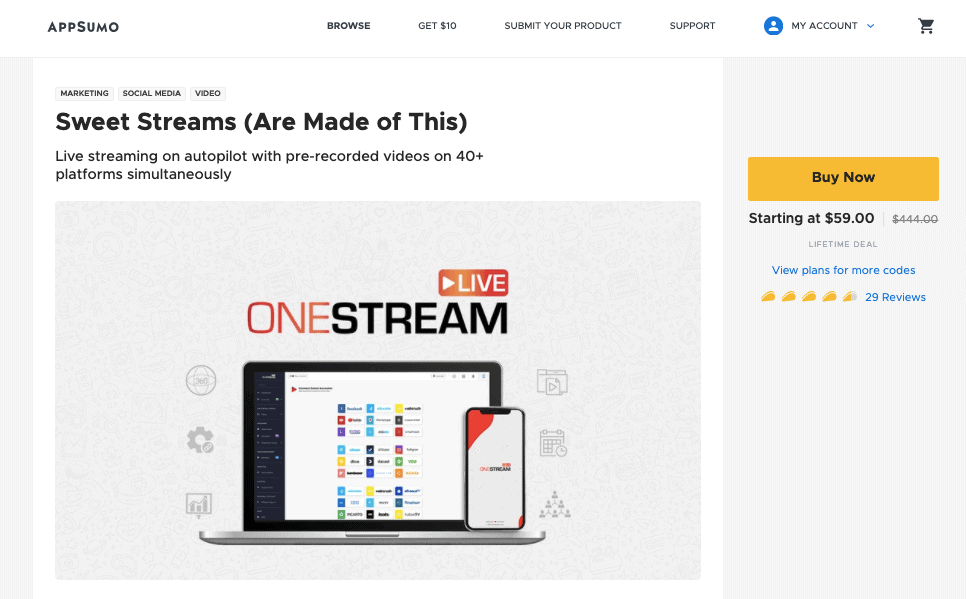 OneStream Live AppSumo Deal