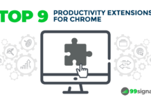 Top 9 Productivity Extensions for Chrome [Infographic]