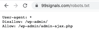 Robots.txt File - 99signals