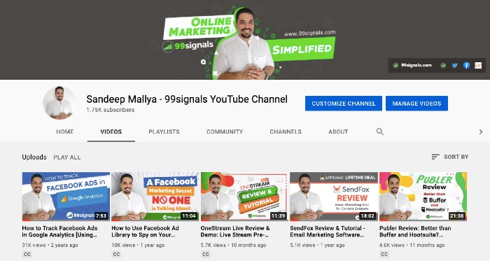 Sandeep Mallya YouTube Channel