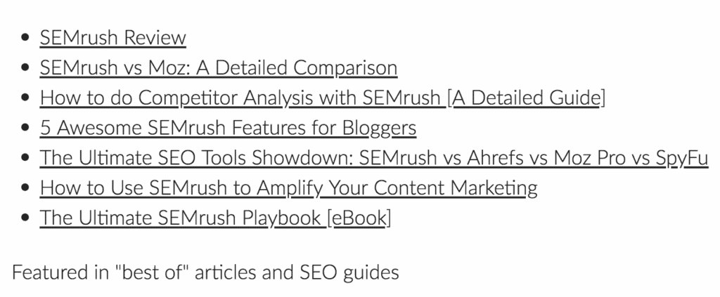 SEMrush Resources at 99signals