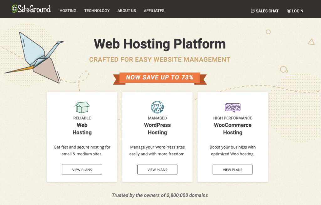 SiteGround - Best Web Hosting Plans for Bloggers