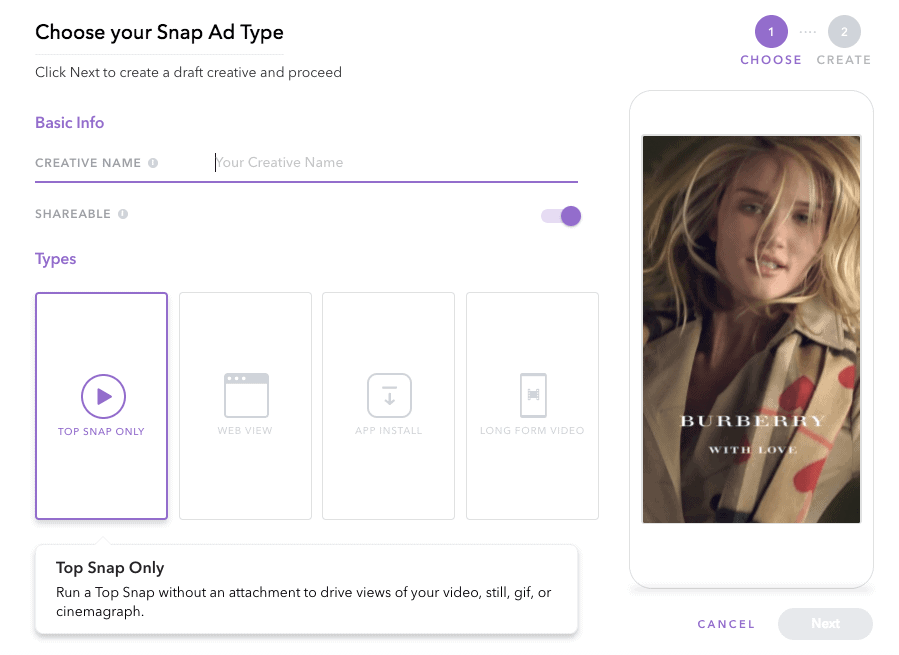 How to Advertise on Snapchat: Choosing Your Snap Ad Type
