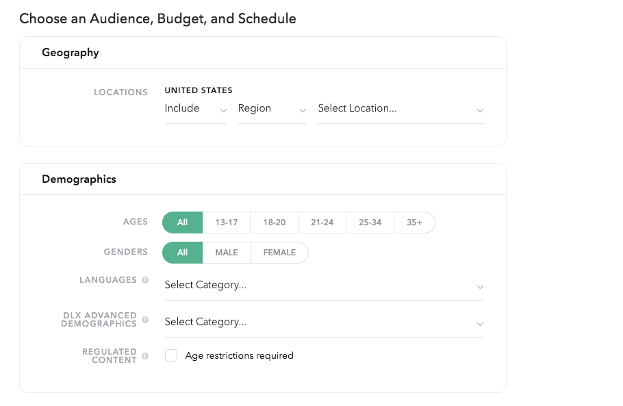 How to Advertise on Snapchat: Choosing Audience, Budget, and Schedule