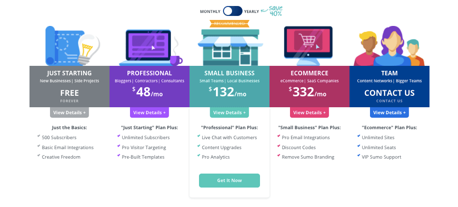 Sumo Review - Sumo Pricing Plans