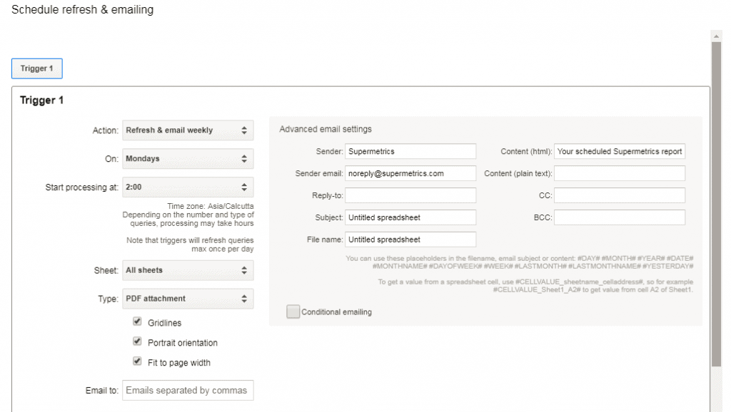 Supermetrics Review - Reporting