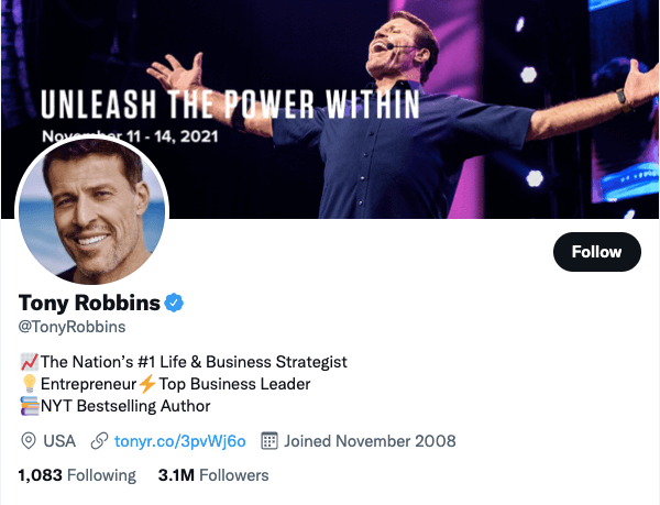 Tony Robbins on Twitter