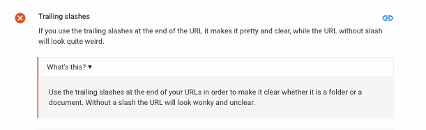 Trailing slashes - SE Ranking Audit Report