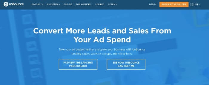 Unbounce - Online Advertising Tools