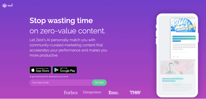 Zest - Content Sharing Platform